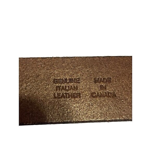 Northern Reflections Brown Genuine Italian Leather Belt Size M - Picture 5 of 11